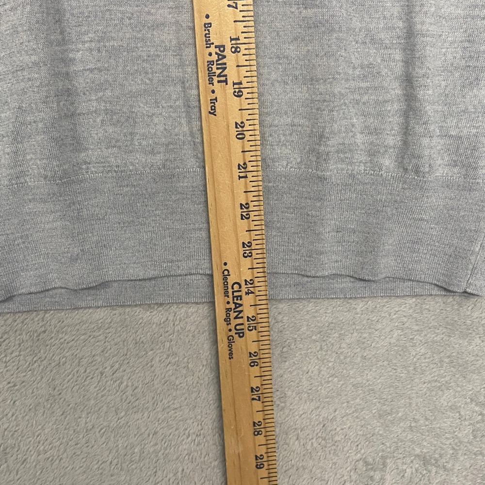 Madewell Sweater Womens Medium Grey Drop Shoulder Merino Wool Crew Neck NY911 - Picture 6 of 11